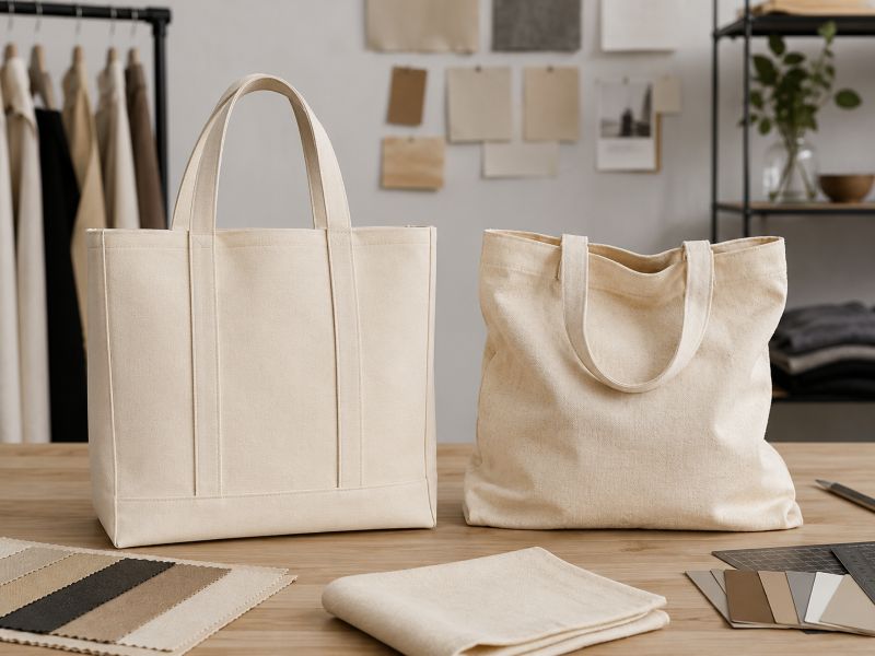 Blank-natural-beige-canvas-tote-bags-structured-and-slouch-style