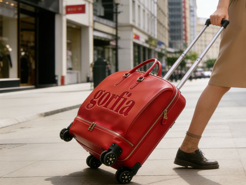 Red Soft Rolling Bag