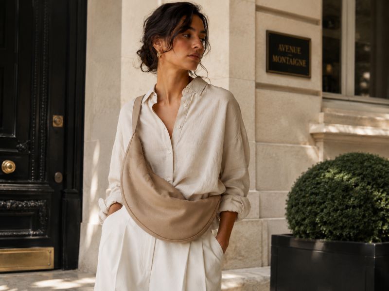 a-khaki-banana-bag-carried-by-a-woman