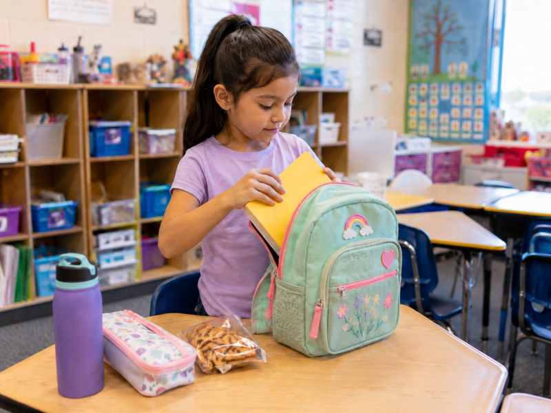 a-little-girl-is-packing-her-folder-into-the-cute-backpack