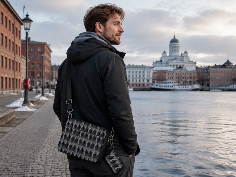 an-all-printed-black-travel-crossbody-bag-carried-by-a-man