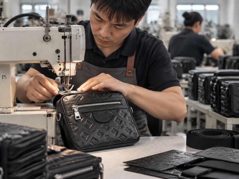 black-monogram-crossbody-bag-sewing-workshop-scene