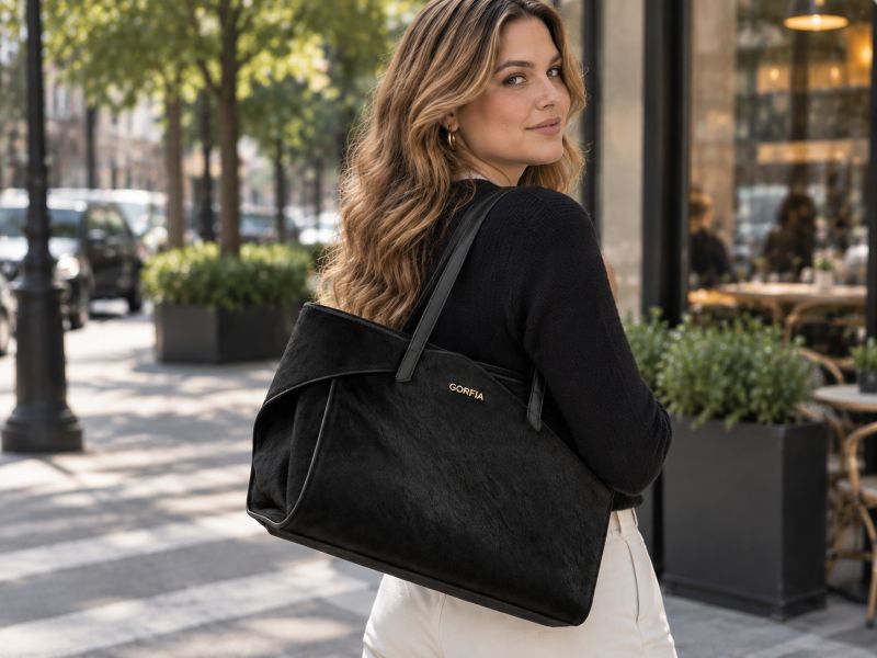 black‑hair‑on‑leather‑tote‑bag‑gold‑logo‑black‑leather‑straps
