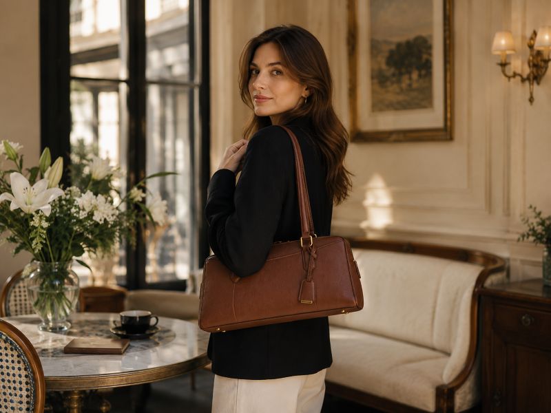 brown-elegant-bag-carried-by-a-woman
