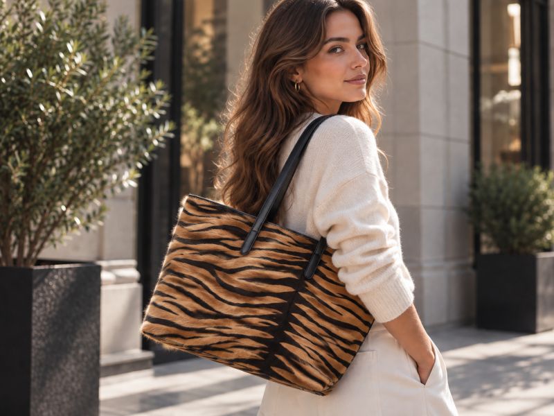 brown‑black‑tiger‑striped‑hair‑on‑cowhide‑tote‑bag‑with‑black‑leather‑handles