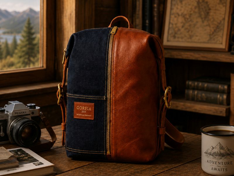 business-leather-and-denim-patchwork-backpack