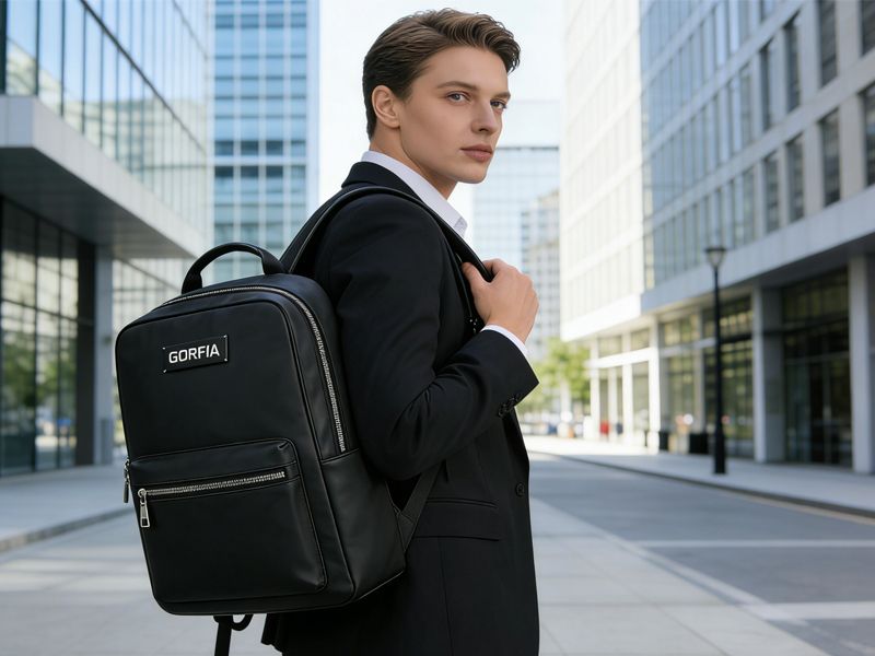 black-business-backpack-for-essential-items-and-airline-travel