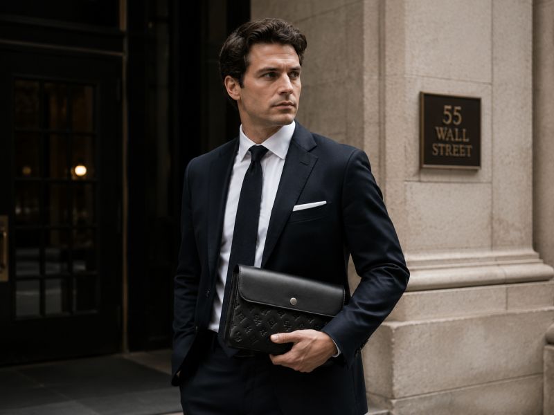 business‑man‑black‑leather‑clutch‑wall‑street