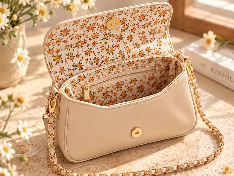 cream‑chain‑shoulder‑bag‑orange‑floral‑cotton‑lining