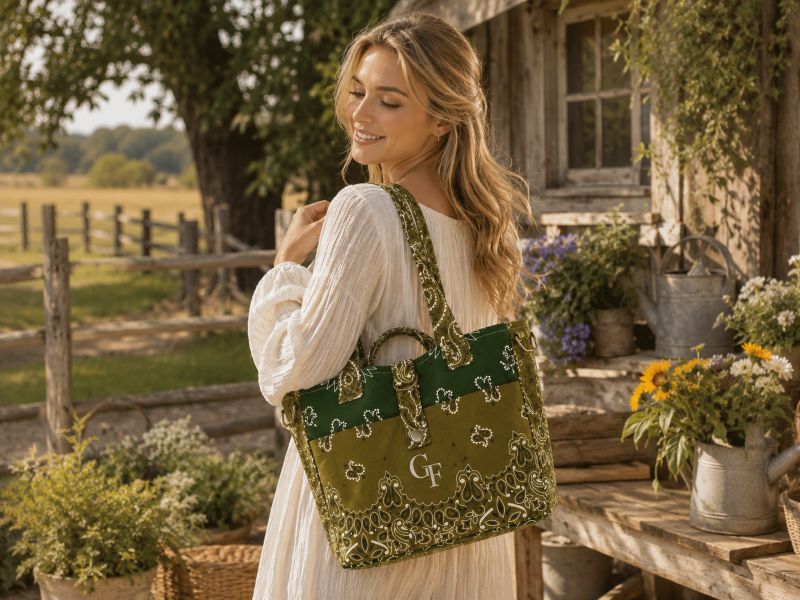 dark-bandana-tote-bag-carried-by-a-woman-in-the-countryside