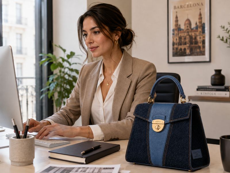 denim-leather-flap-office-handbag