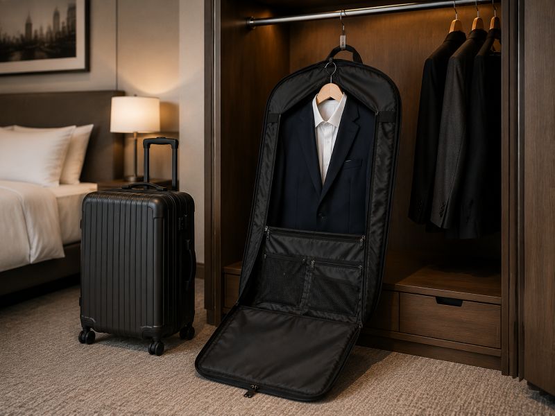 garment-bag-open-with-suit-hotel-travel-scene