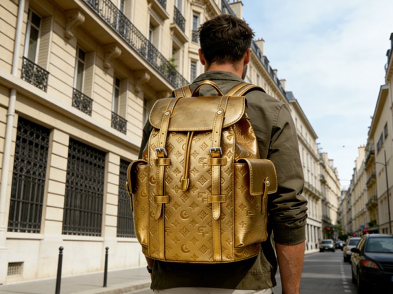 gold-patterned-larger-backpack-with-main-compartment-for-daily-essentials