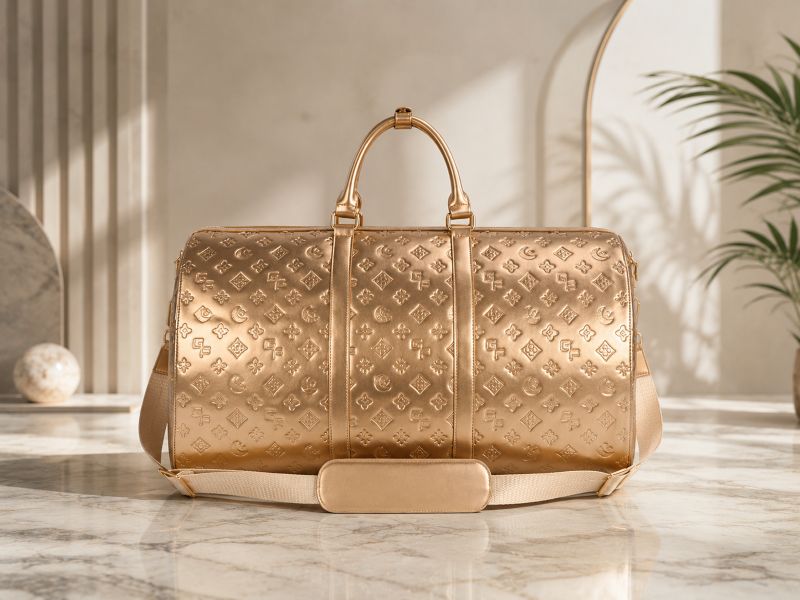 golden-duffle-bag-with-wide-strap