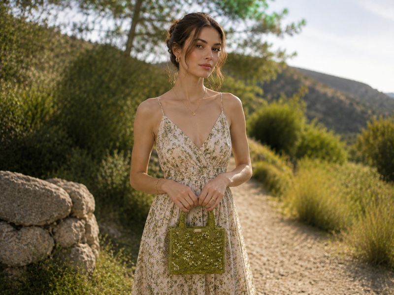 what bag to wear with sequin dress Silver Sequin Evening Dress with Bag Summer Outfits (3 ideas & outfits)