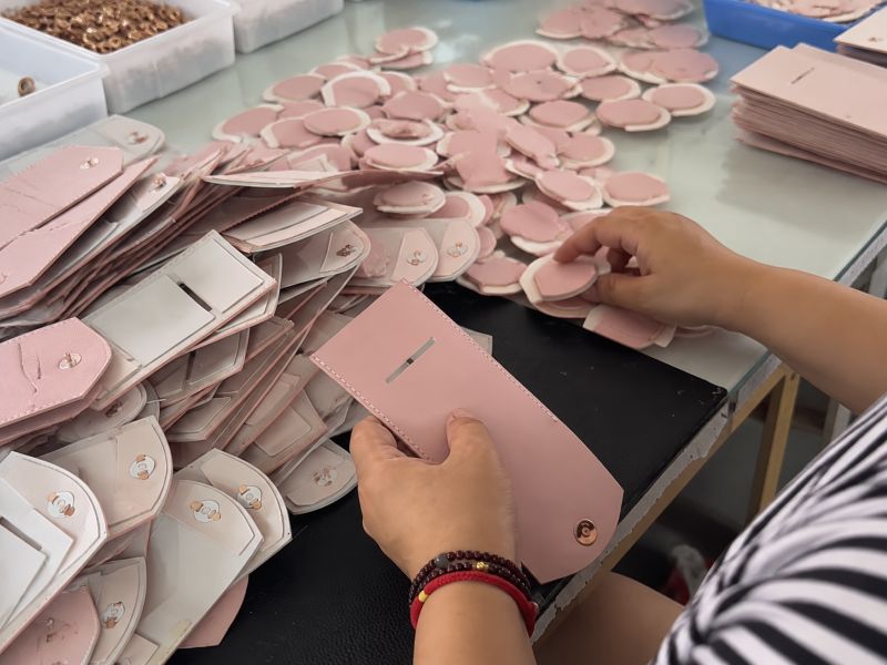 pink-leather-parts-preparation-workshop-scene