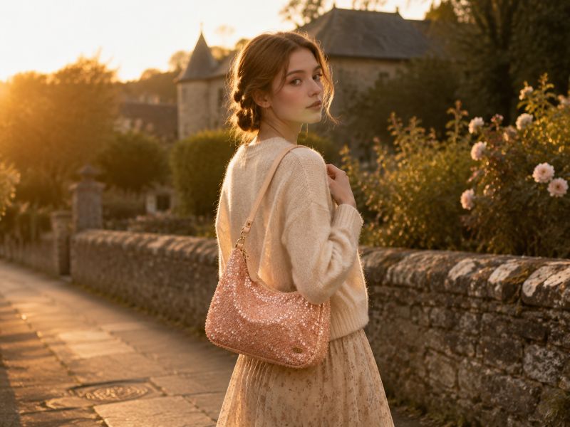 pink-orange-sequin-bag-carried-by-a-woman