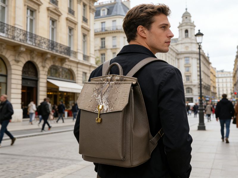 snake-pattern-backpack-with-capacity-for-essentials-and-laptop