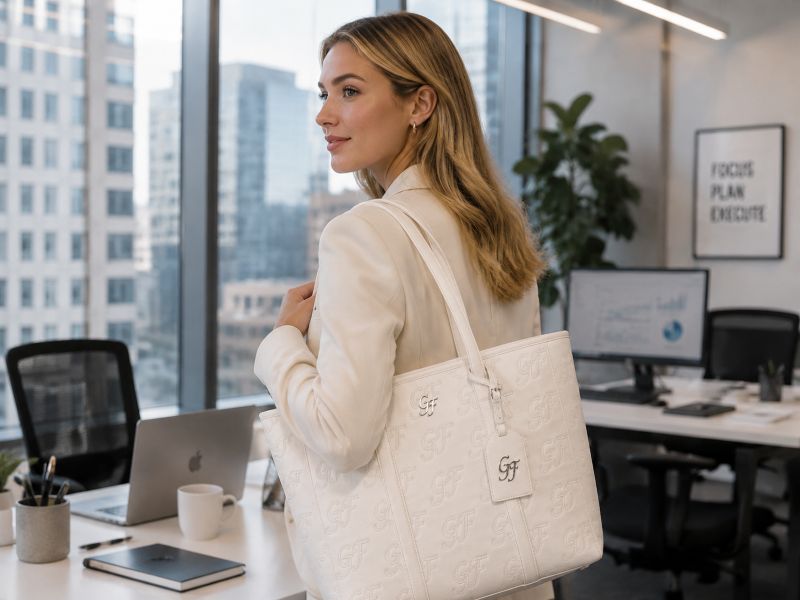 white-embossed-logo-work-tote-bag