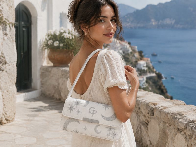 white-undrarmed-bag-with-grey-embroidery-carried-by-a-woman