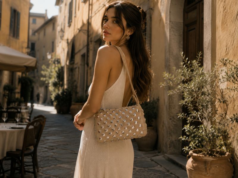 woman-with-beige-studded-shoulder-bag