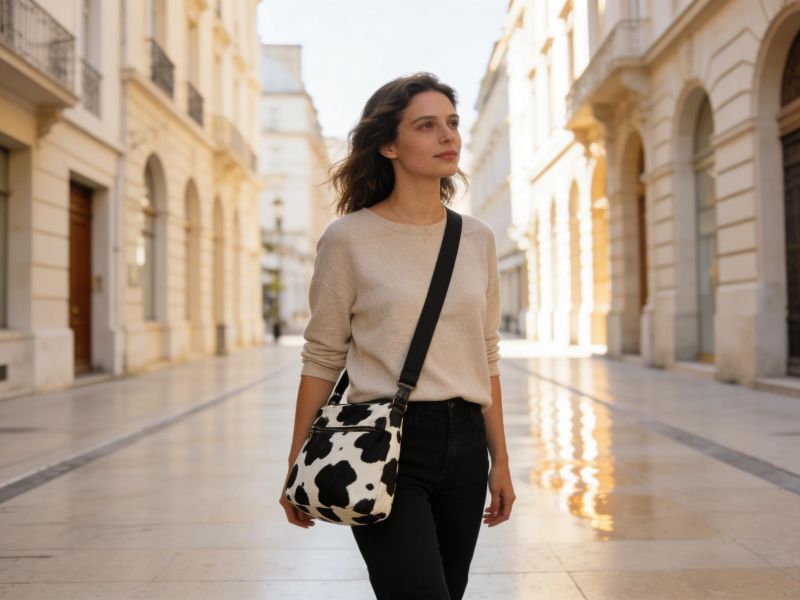 black-and-white-cowhide-crossbody-bag-with-black-strap