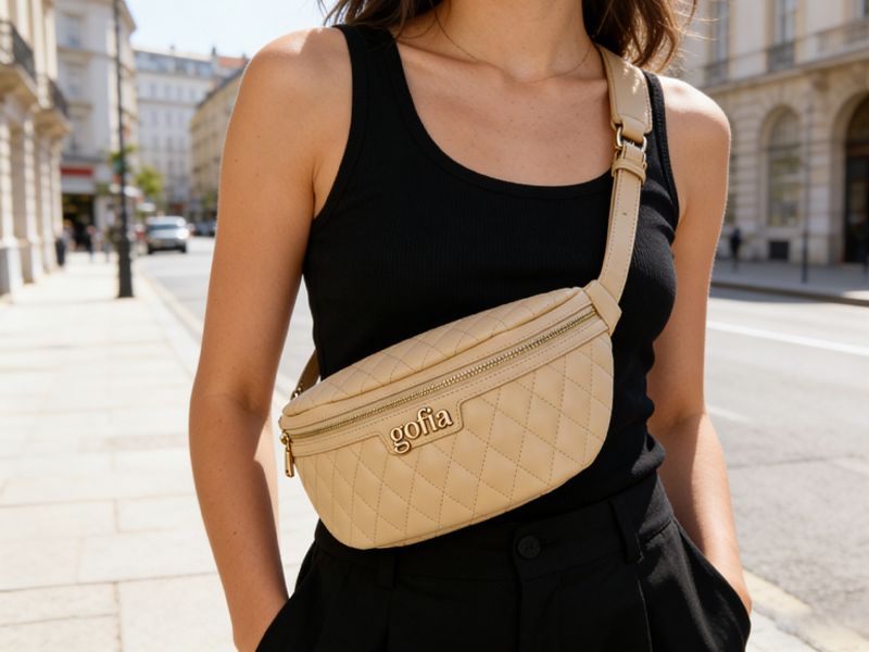 woman-in-black-tank-top-wearing-beige-quilted-gorffia-crossbody-bag-on-european-city-street